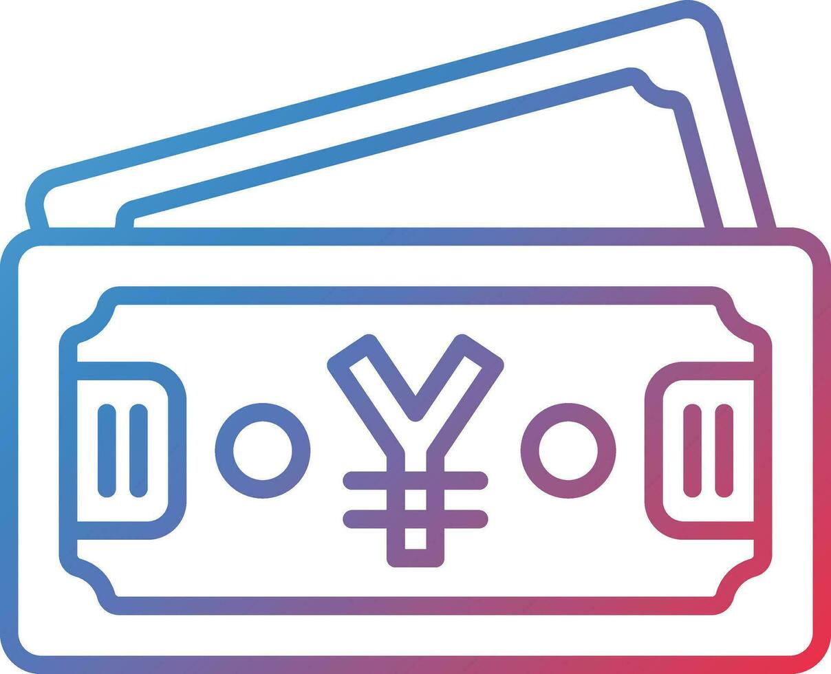 Japanese Yen Vector Icon
