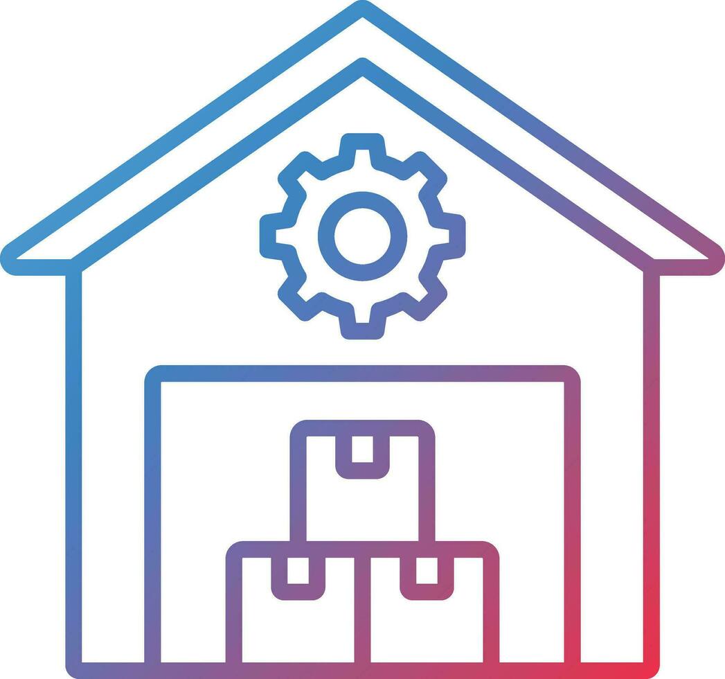 Warehouse Management System Vector Icon