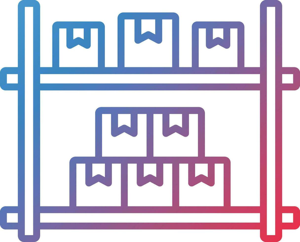 Shelf Capacity Vector Icon