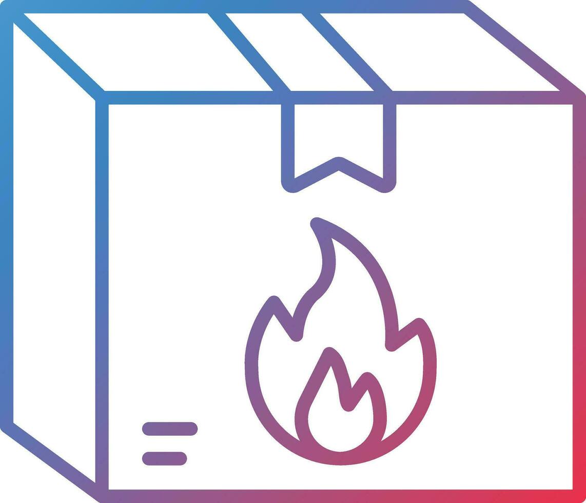 Flammable Vector Icon
