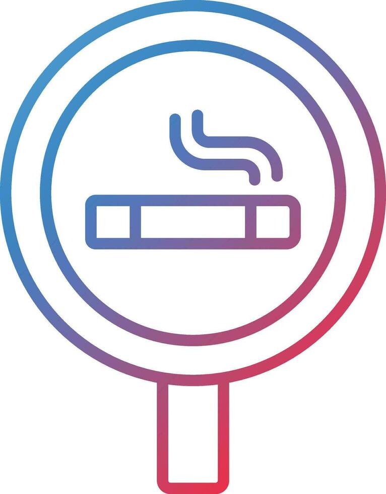 Smoking Room Vector Icon