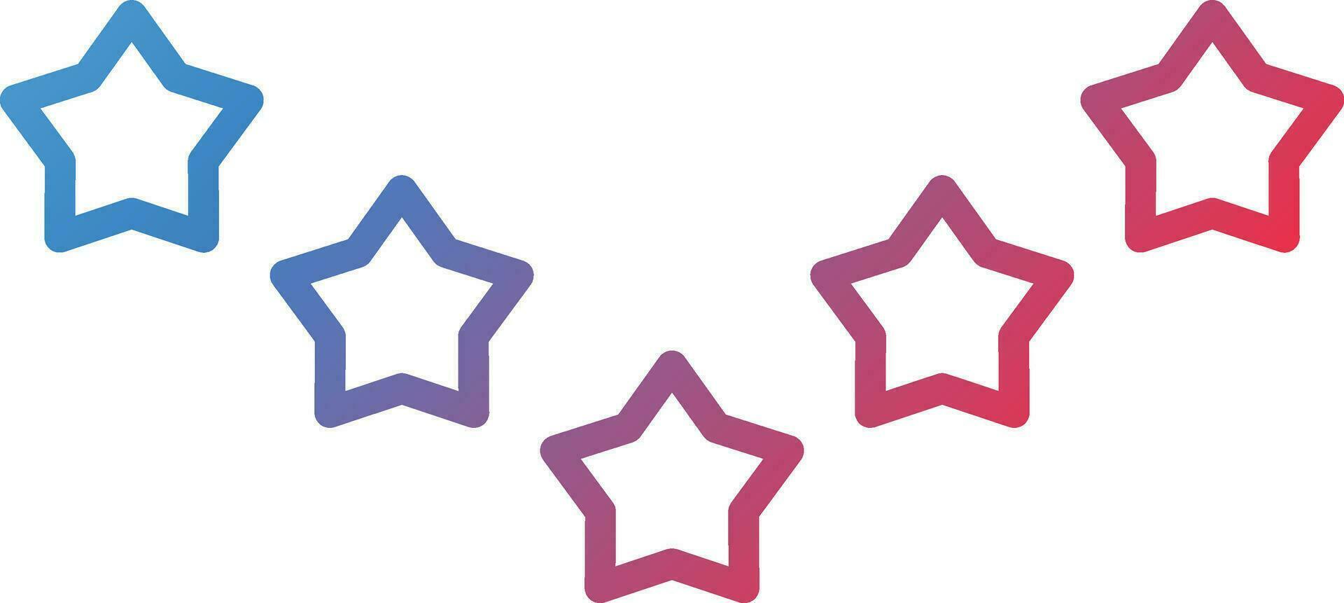 5 Stars Vector Icon