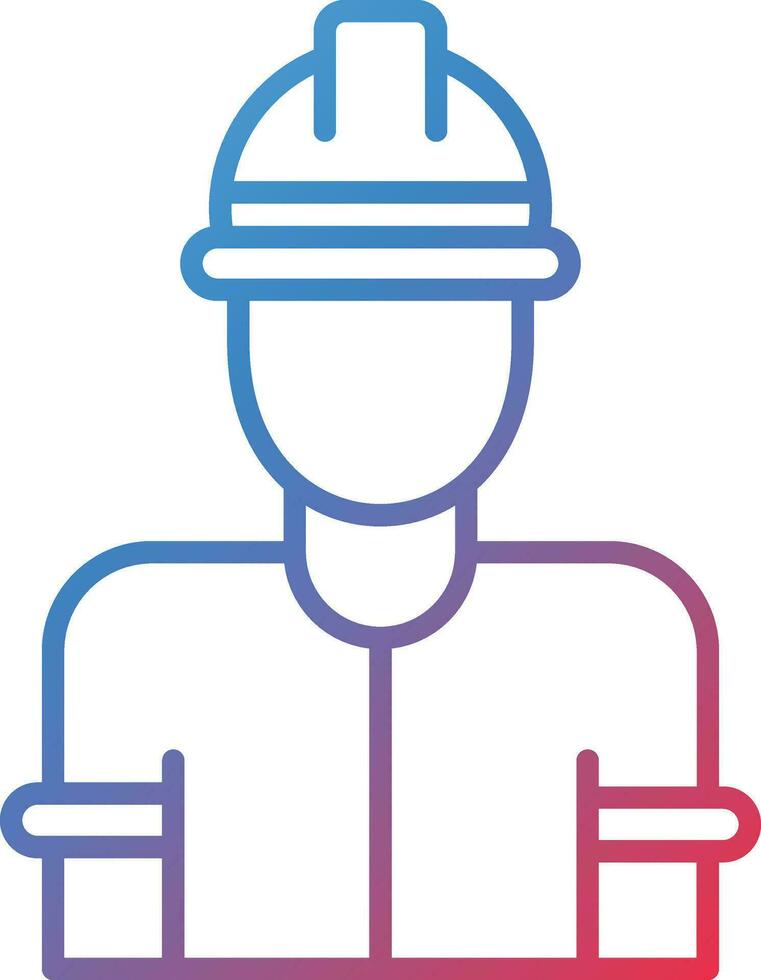 Factory Worker Man Vector Icon