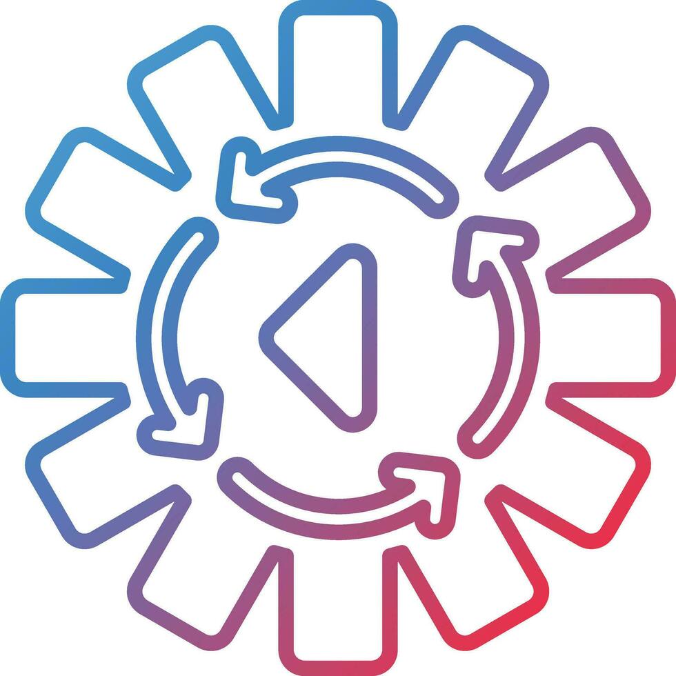 Process Simulation Vector Icon