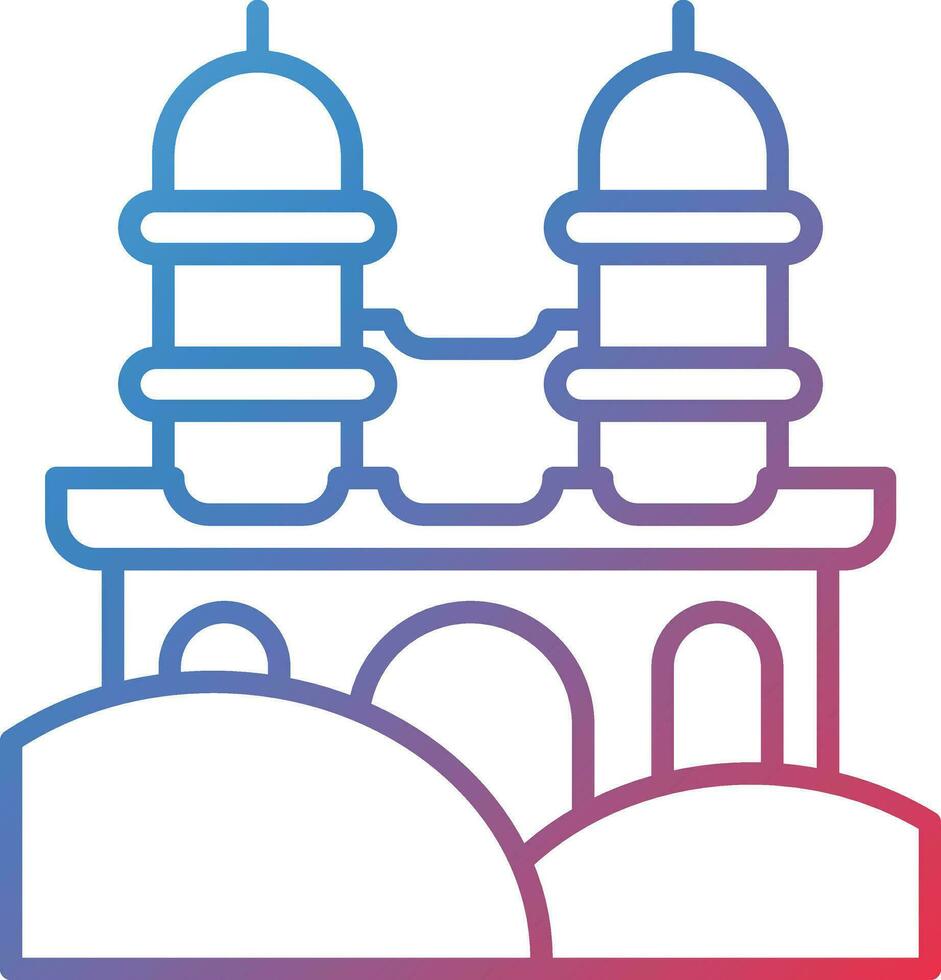 Desert Temple Vector Icon