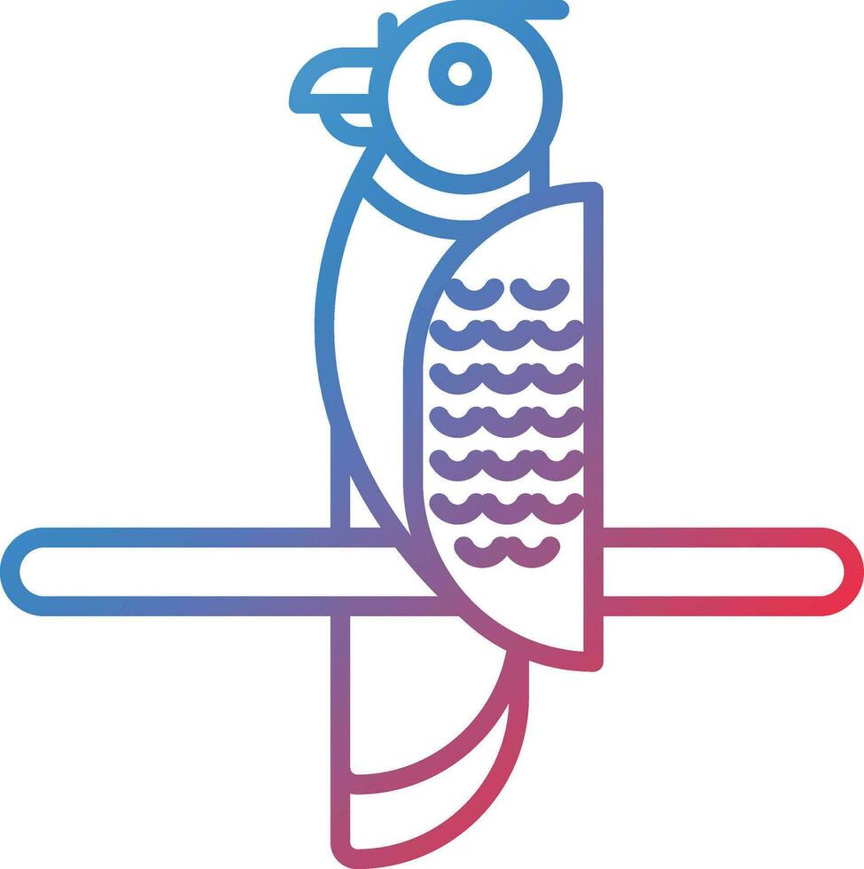 Macaw Parrot Vector Icon