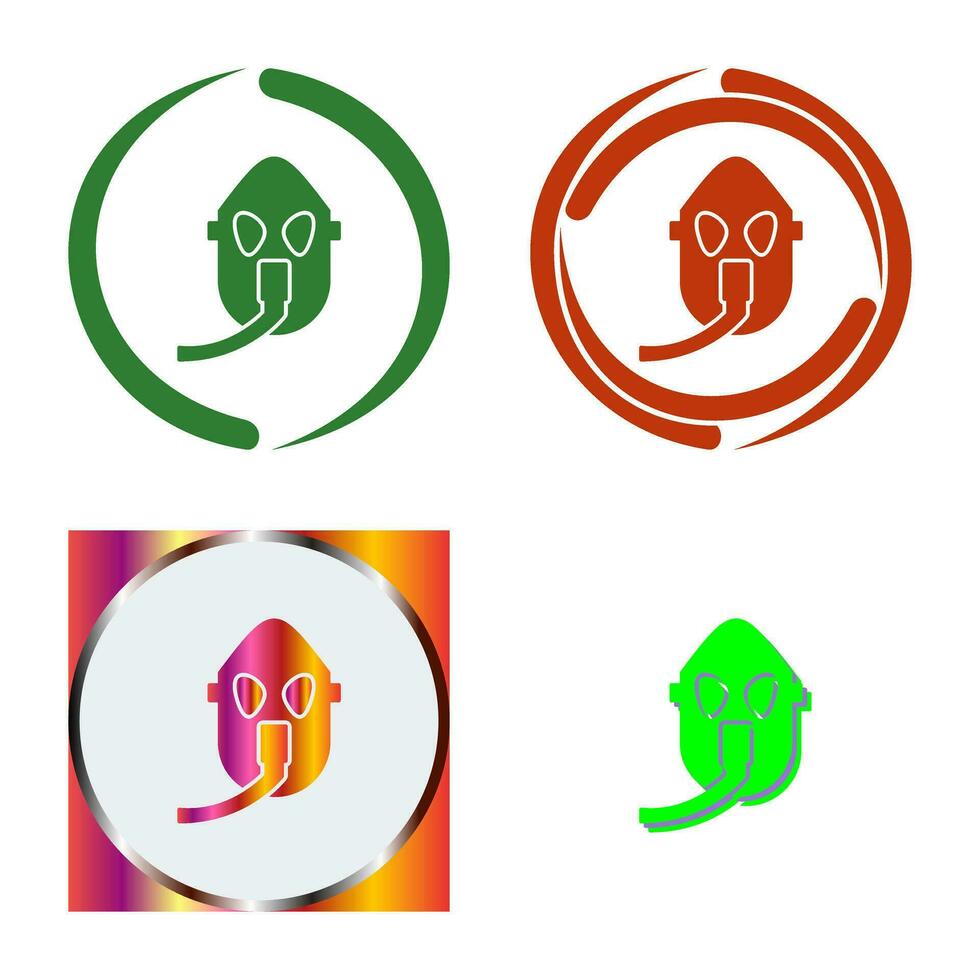 Unique Oxygen Mask Vector Icon