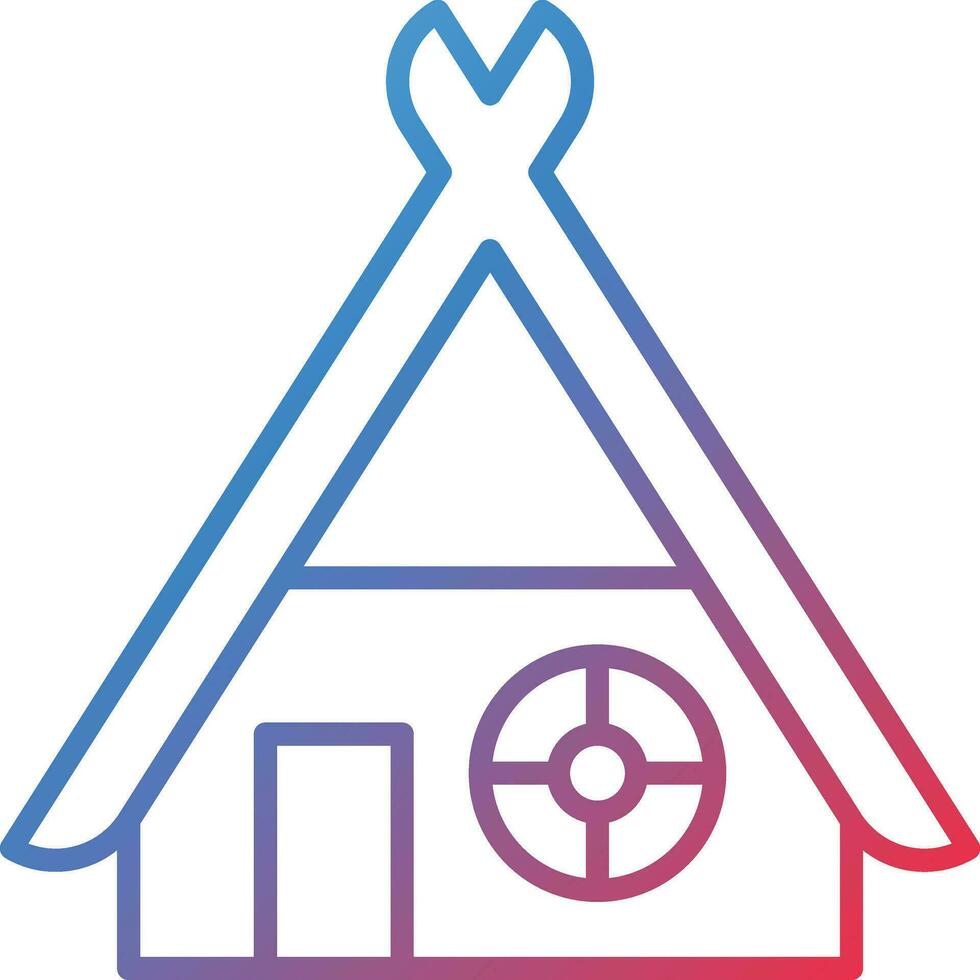 Viking Hut Vector Icon