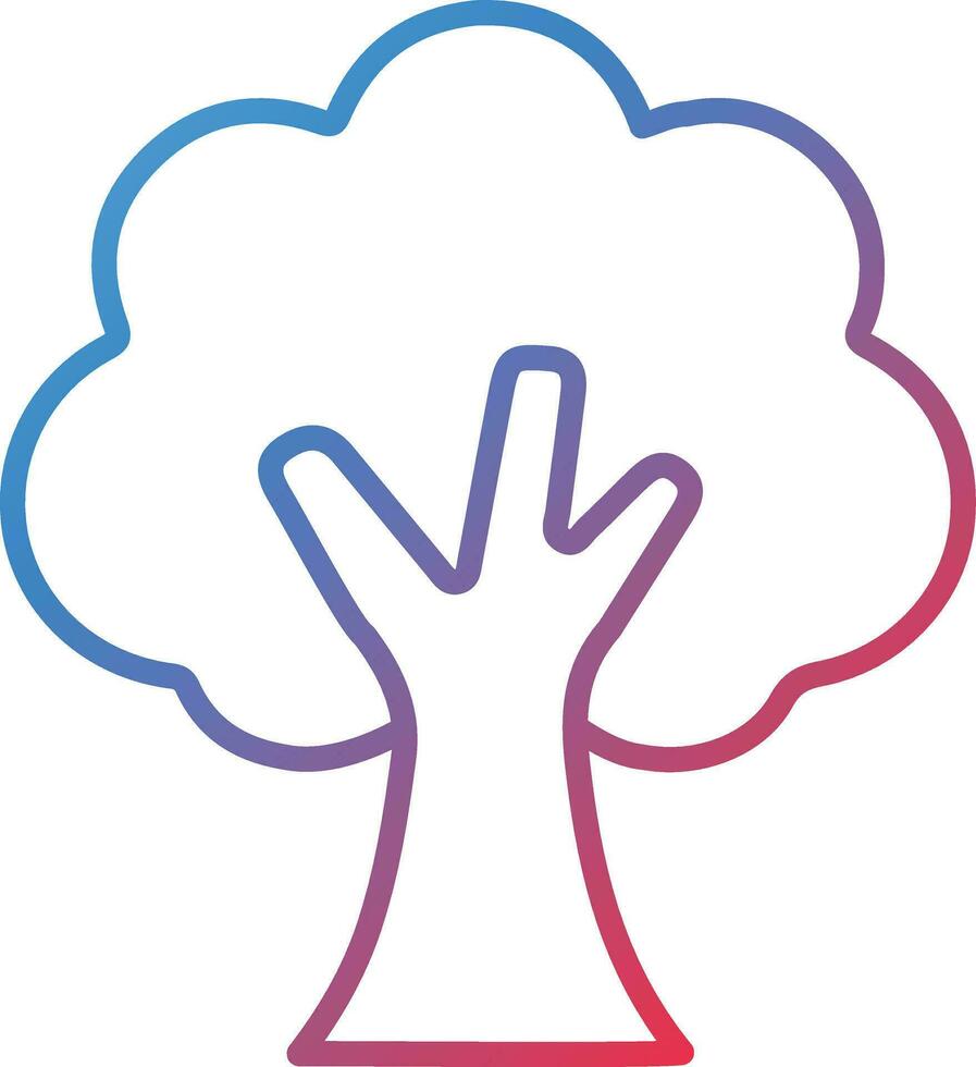 Oak Tree Vector Icon