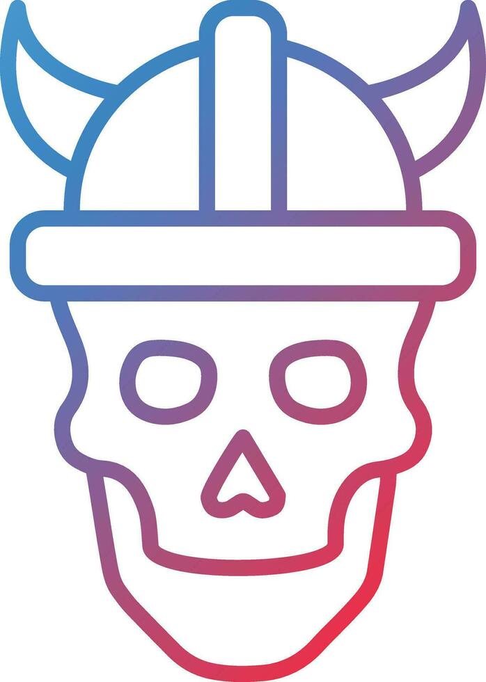 Viking Skull Vector Icon
