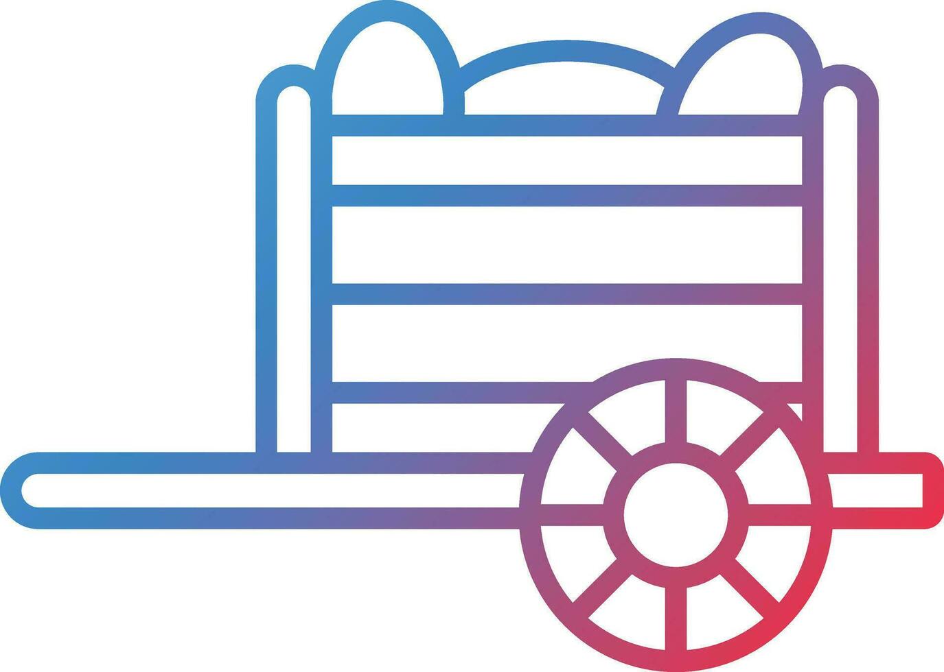 Fruit Cart Vector Icon