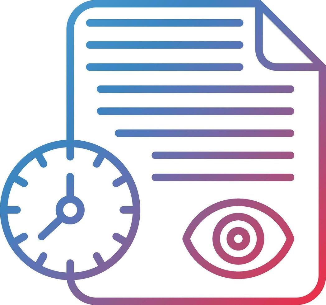 Real Time Monitoring Vector Icon
