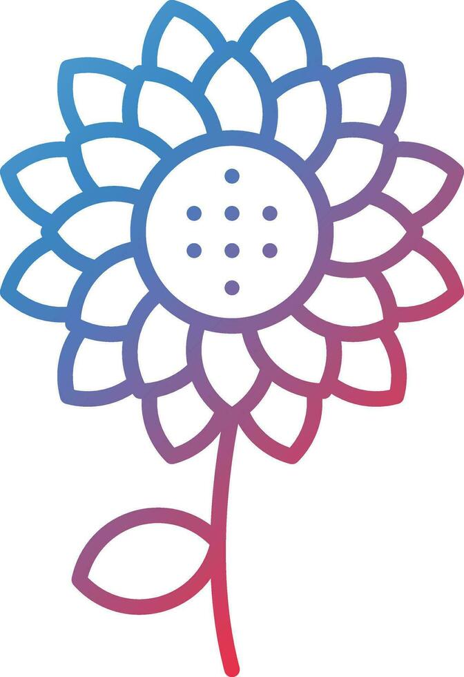 Sunflower Vector Icon