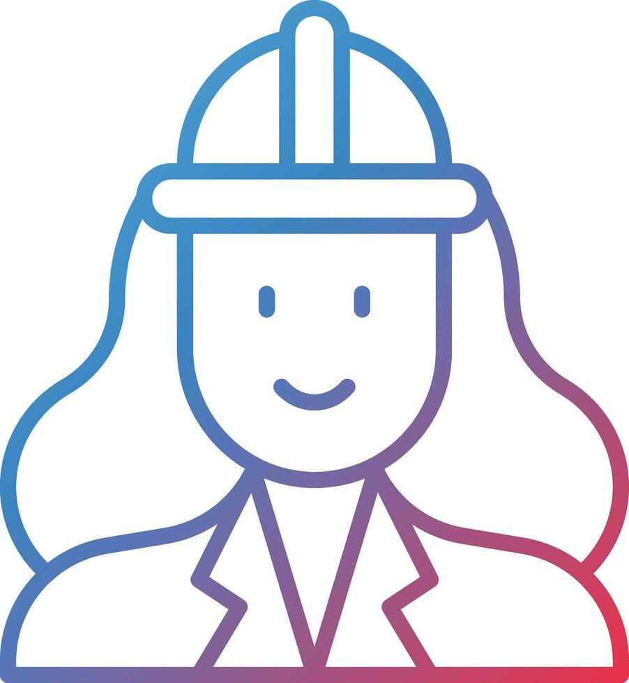 Architect Female Vector Icon