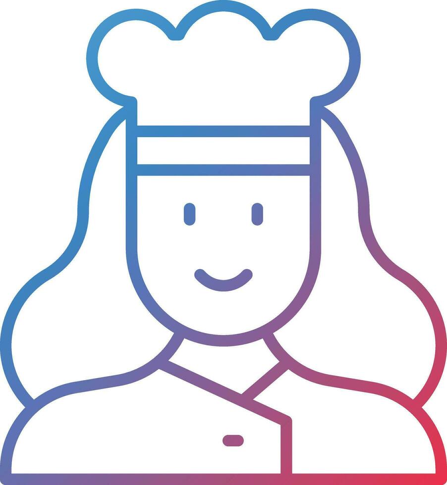 Chef Female Vector Icon