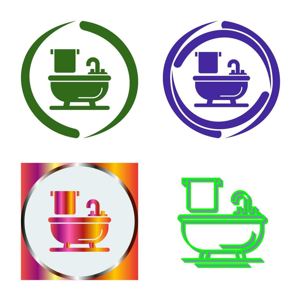 Bathtub Vector Icon
