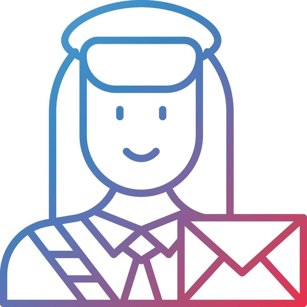 Postwoman Vector Icon