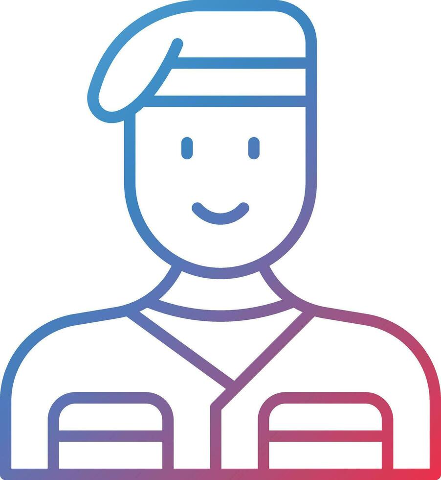 Soldier Male Vector Icon