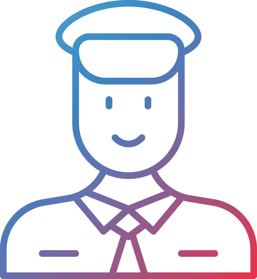 Professional Driver Female Vector Icon