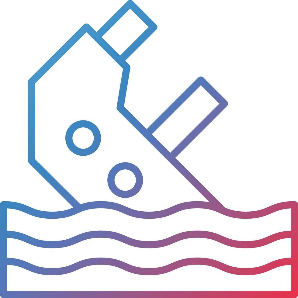 Boat Sink Vector Icon