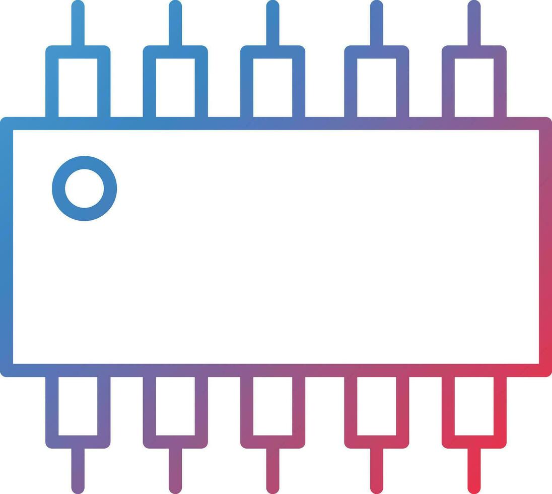 Integrated Circuit Vector Icon