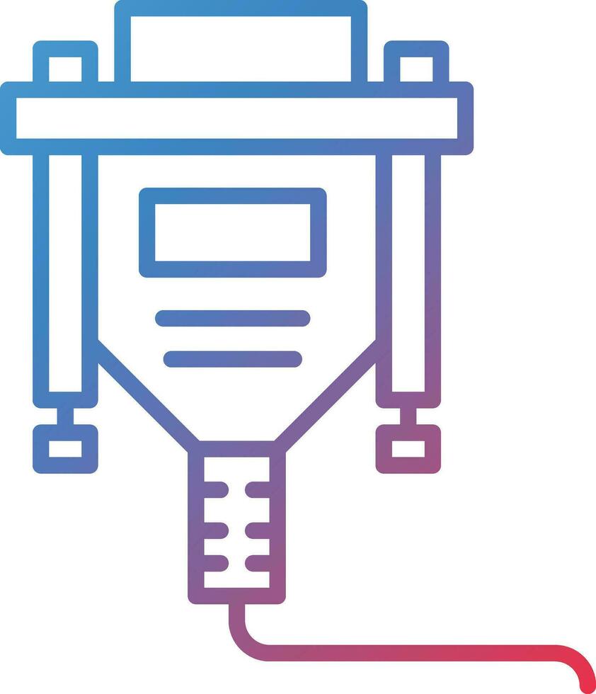 Vga Cable Vector Icon