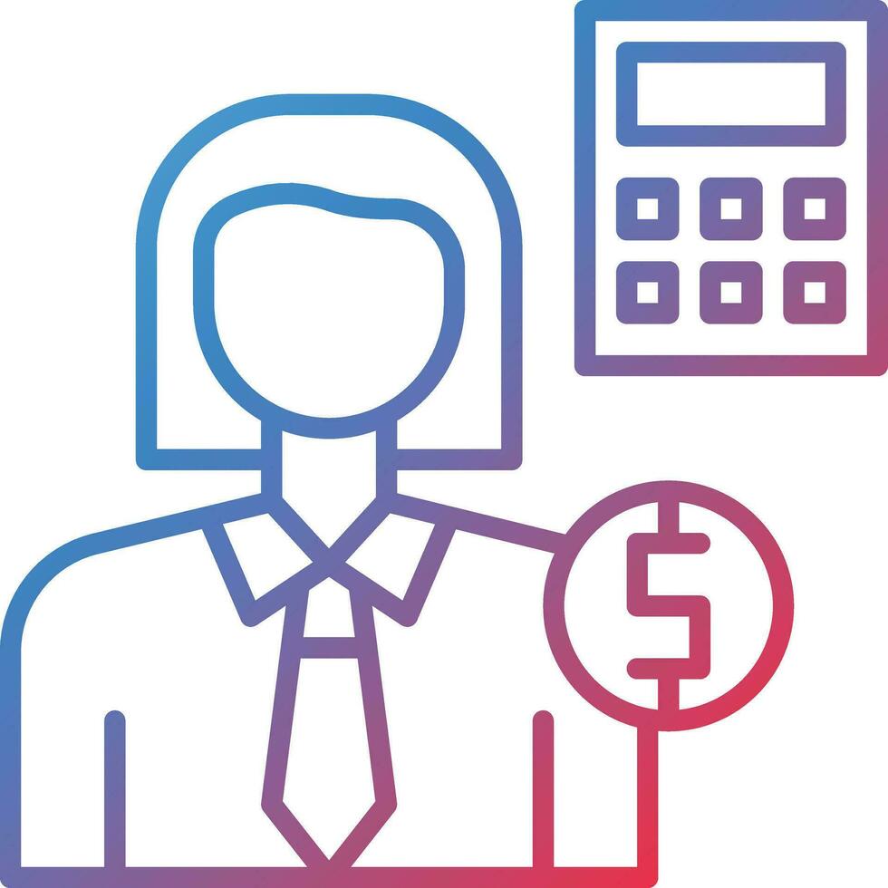 Accountant Vector Icon