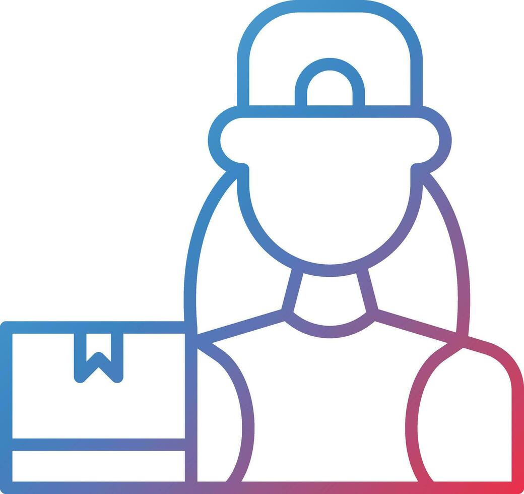 Delivery Driver Vector Icon