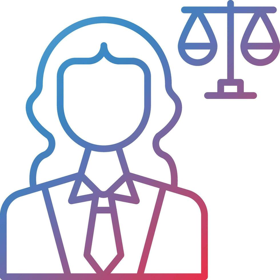 Lawyer Vector Icon