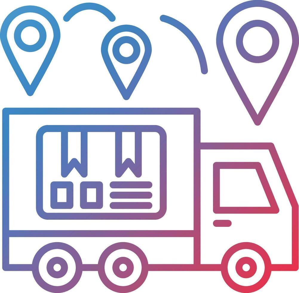 Parcels Distribution Vector Icon