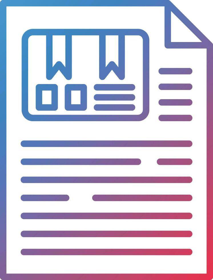 Delivery Note Vector Icon