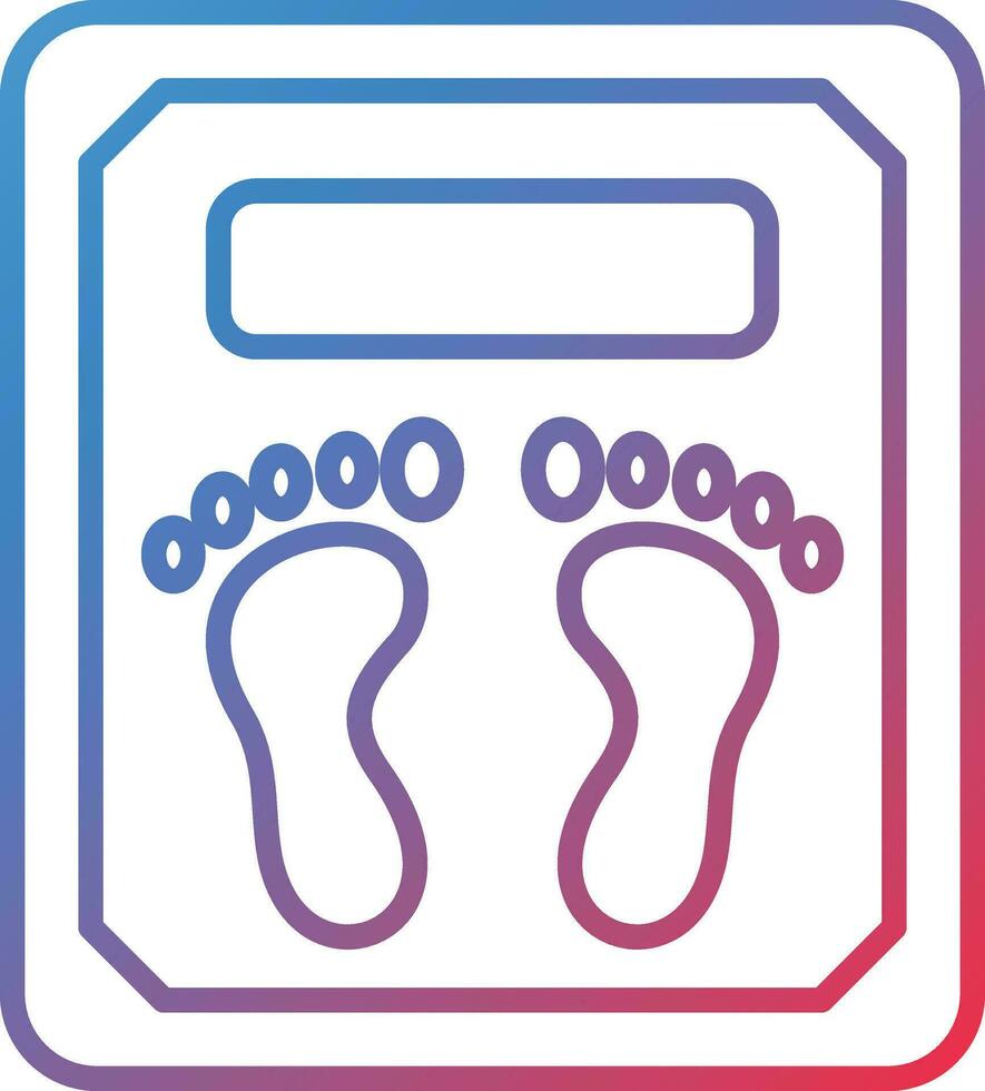 electrónico peso escala vector icono