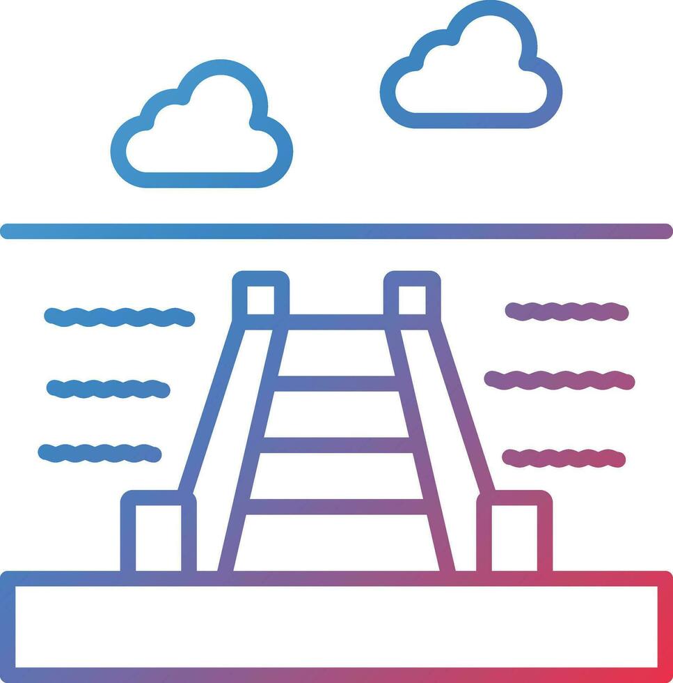 Dock Landscape Vector Icon