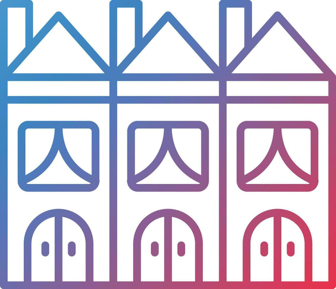 Townhouse Vector Icon
