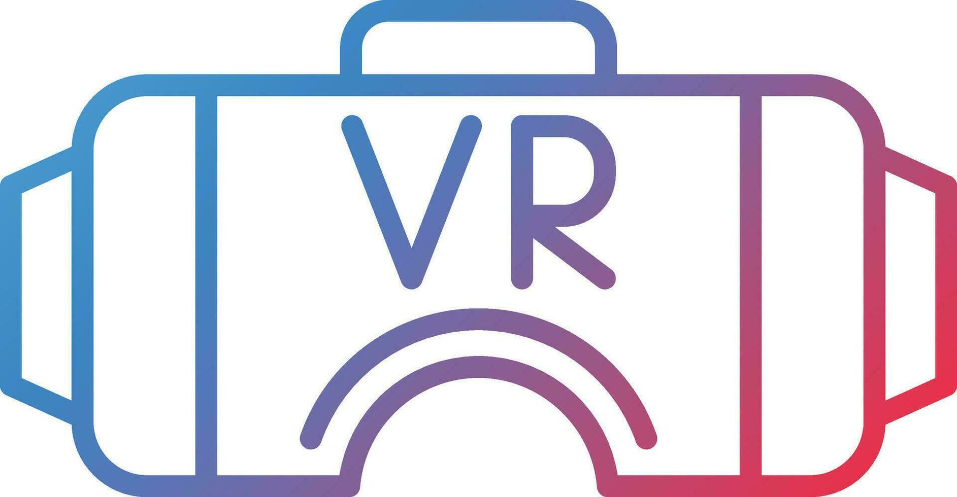 icono de vector de gafas vr