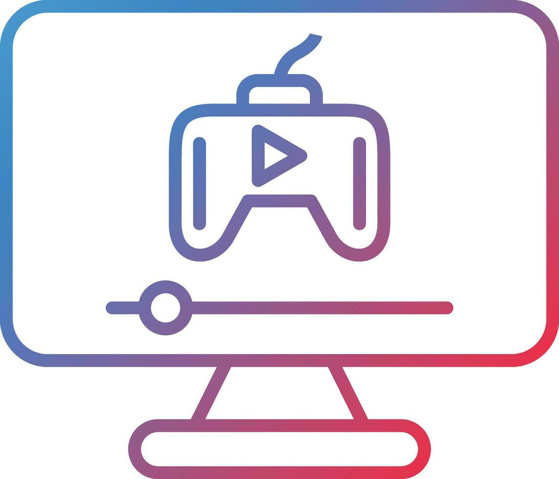 Game Streaming Vector Icon