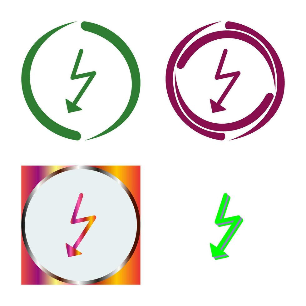 Unique Flash Vector Icon