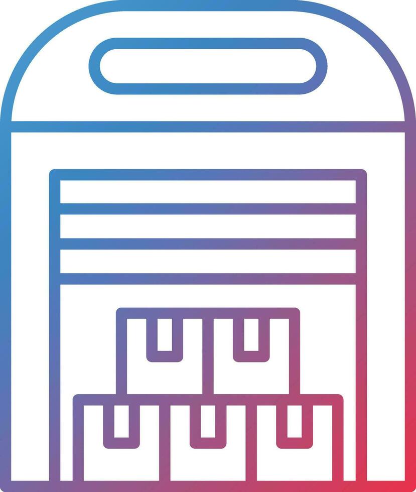 Data Warehouse Vector Icon