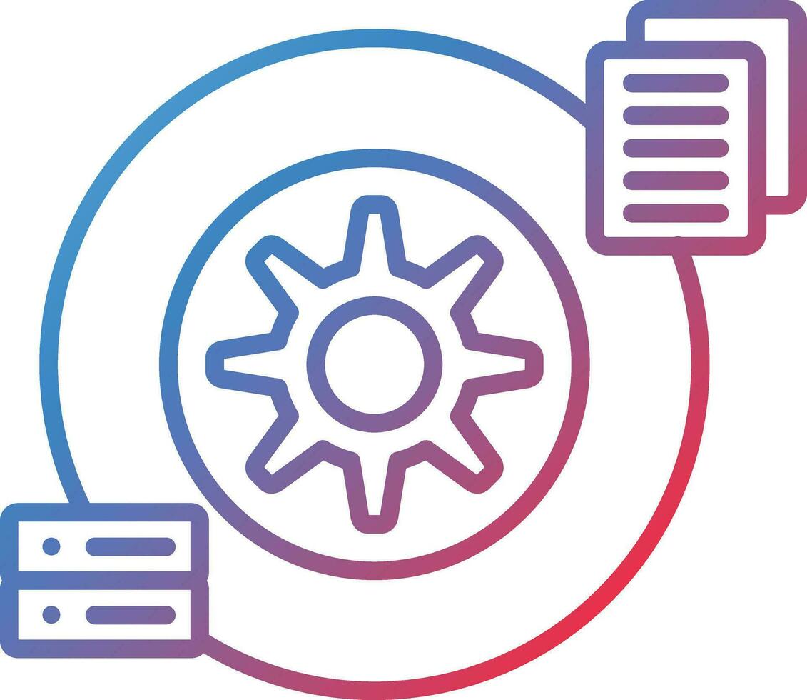 Data Transformation Vector Icon