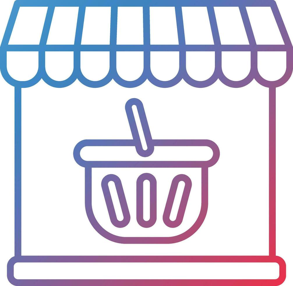 Groceries Store Vector Icon