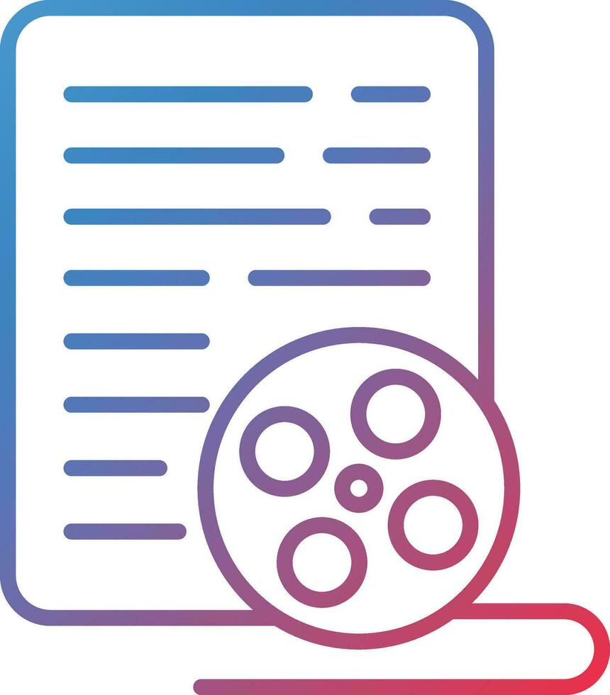 Screenwriting Vector Icon