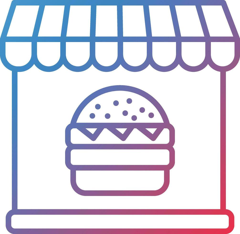 Burger Shop Vector Icon