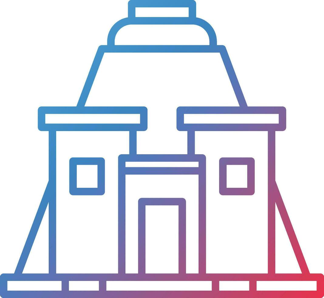 Nubian Pyramids Vector Icon