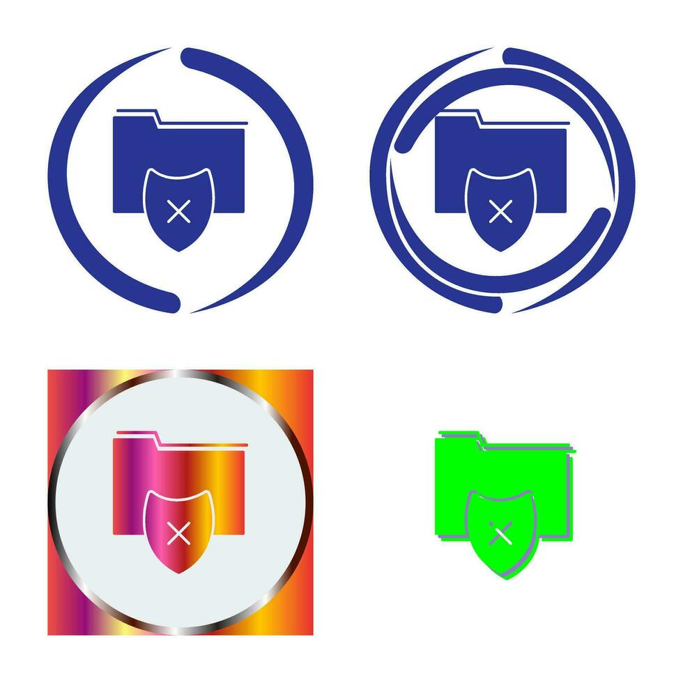 Vulnerable Folder Vector Icon