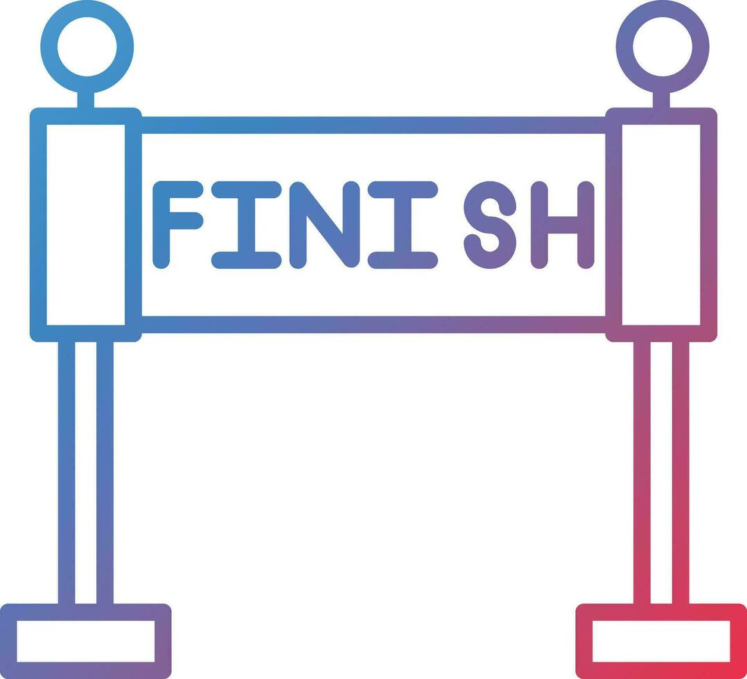 Race Finish Vector Icon