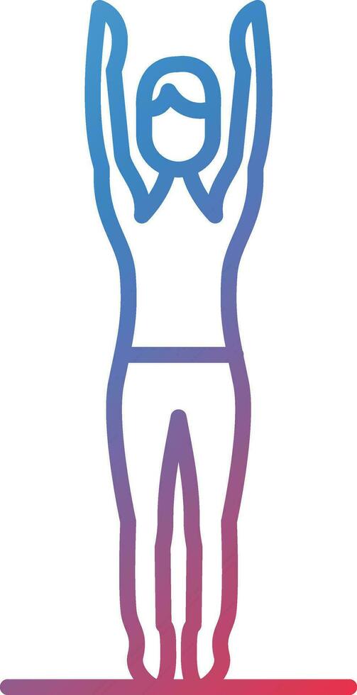 Mountain Pose Upward Vector Icon