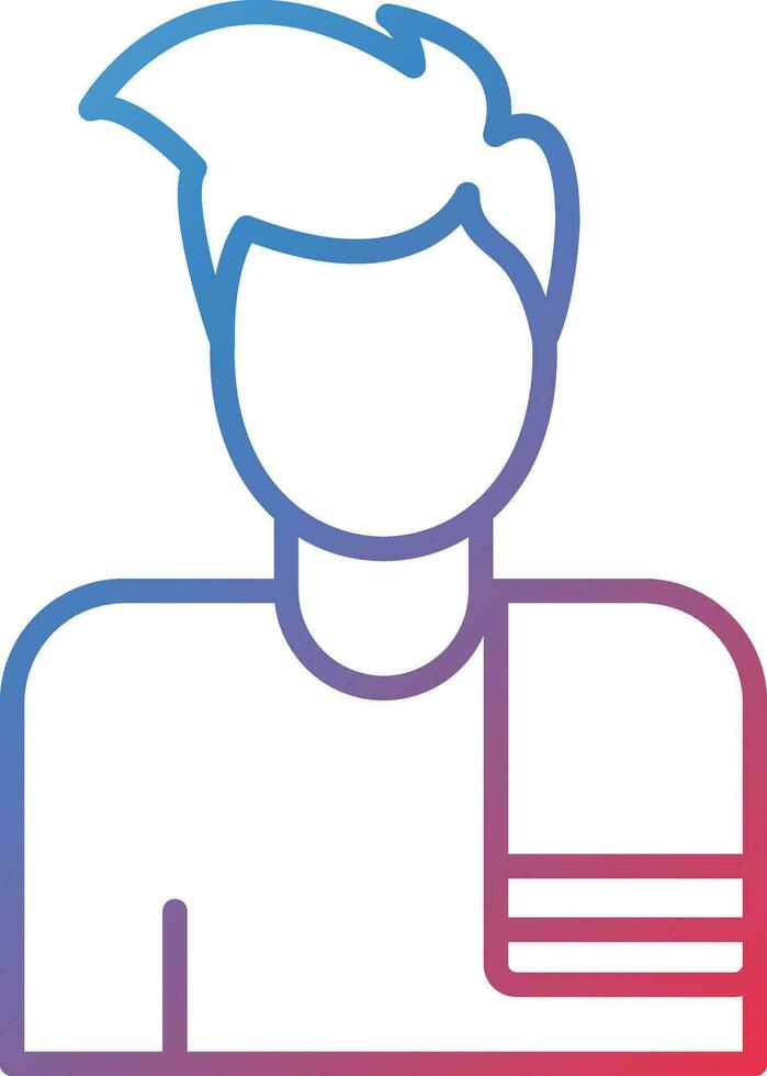 Man hanging Towel Vector Icon