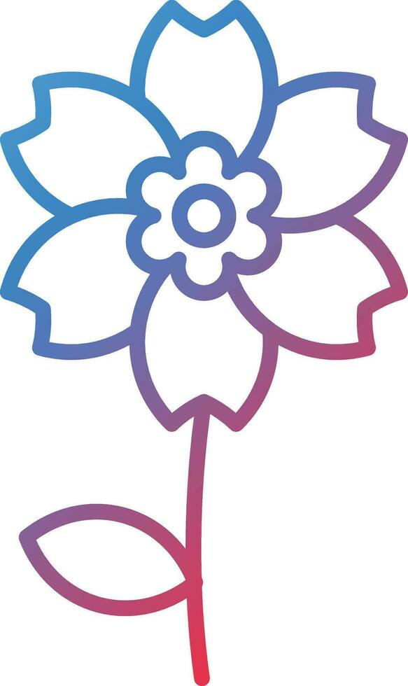 Alpine Forget Me Not Vector Icon