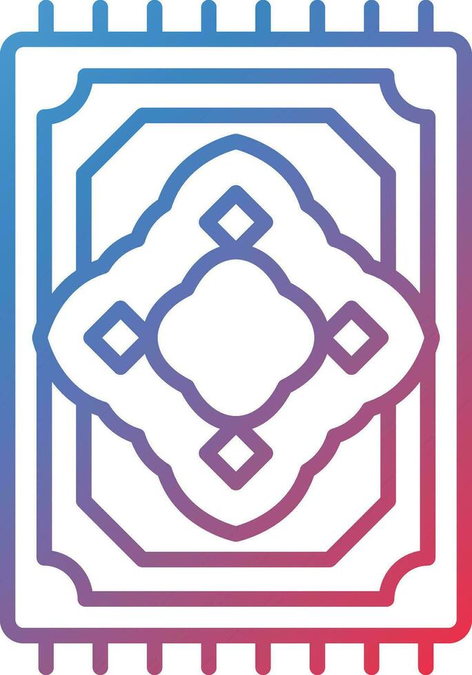 Prayer Mat Vector Icon