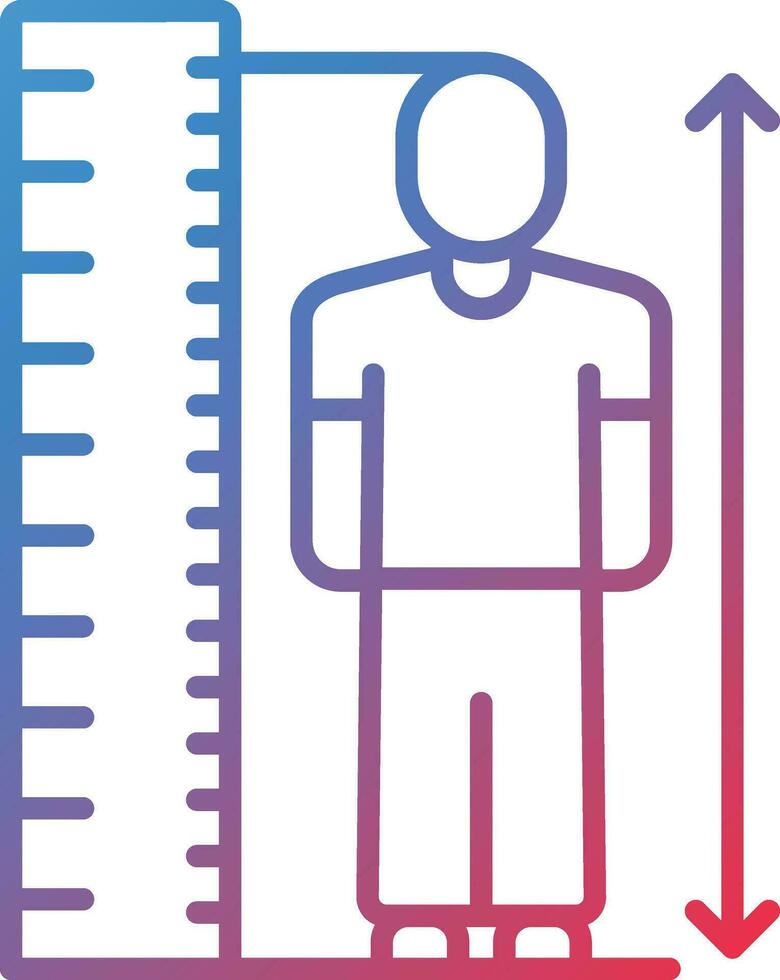 Height Check Vector Icon